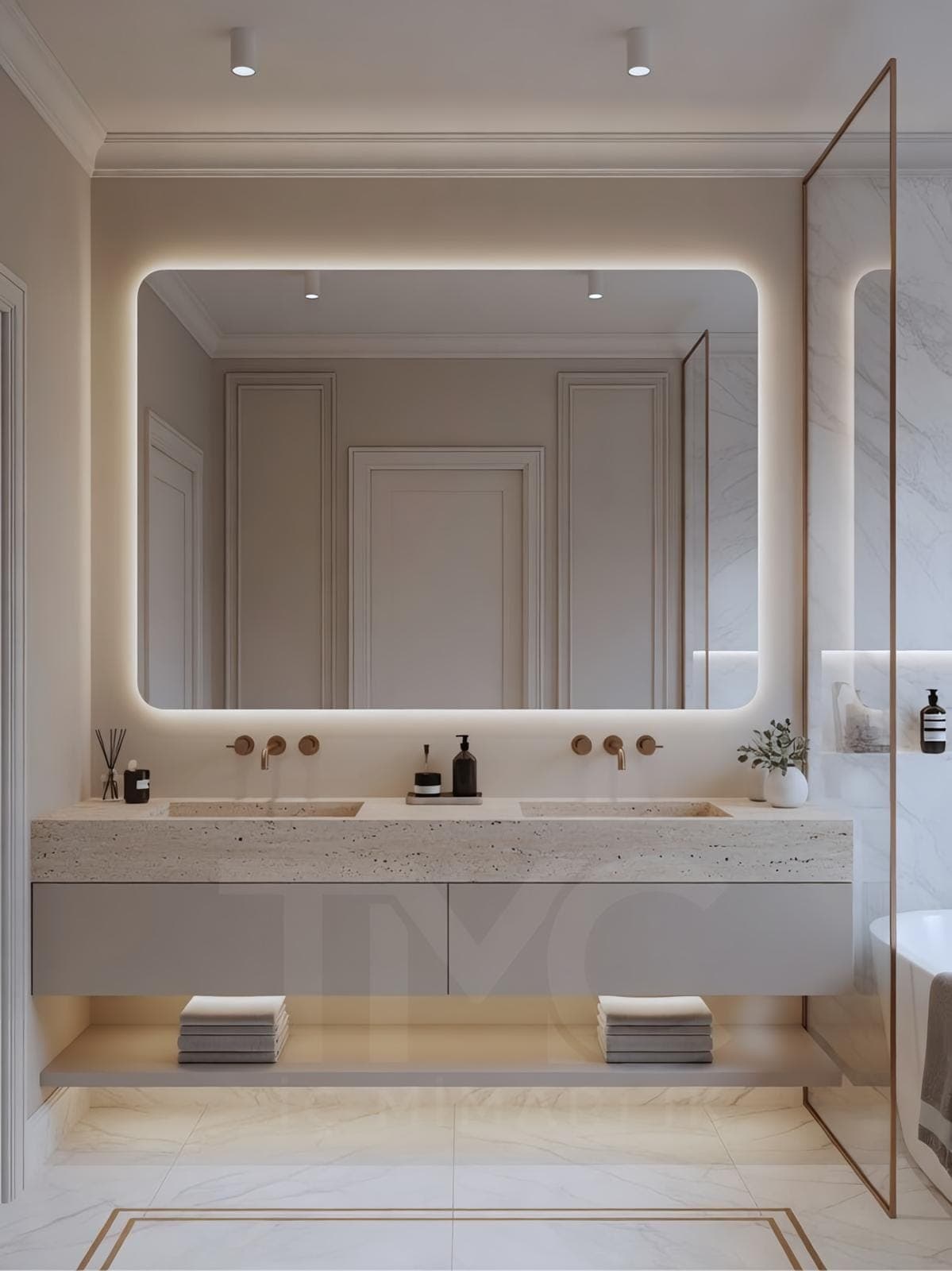 Limonlu Bahçe Konakları Banyo Tasarımı tamamlayıcı mimari detay ve yüzey kaplama kalitesi